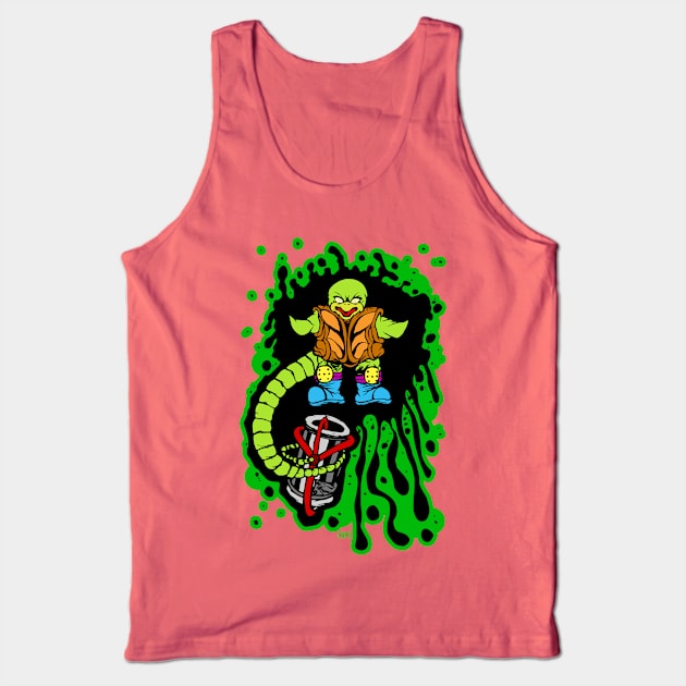 Angry Snapping Turtle Ooze Man Tank Top by peteoliveriart